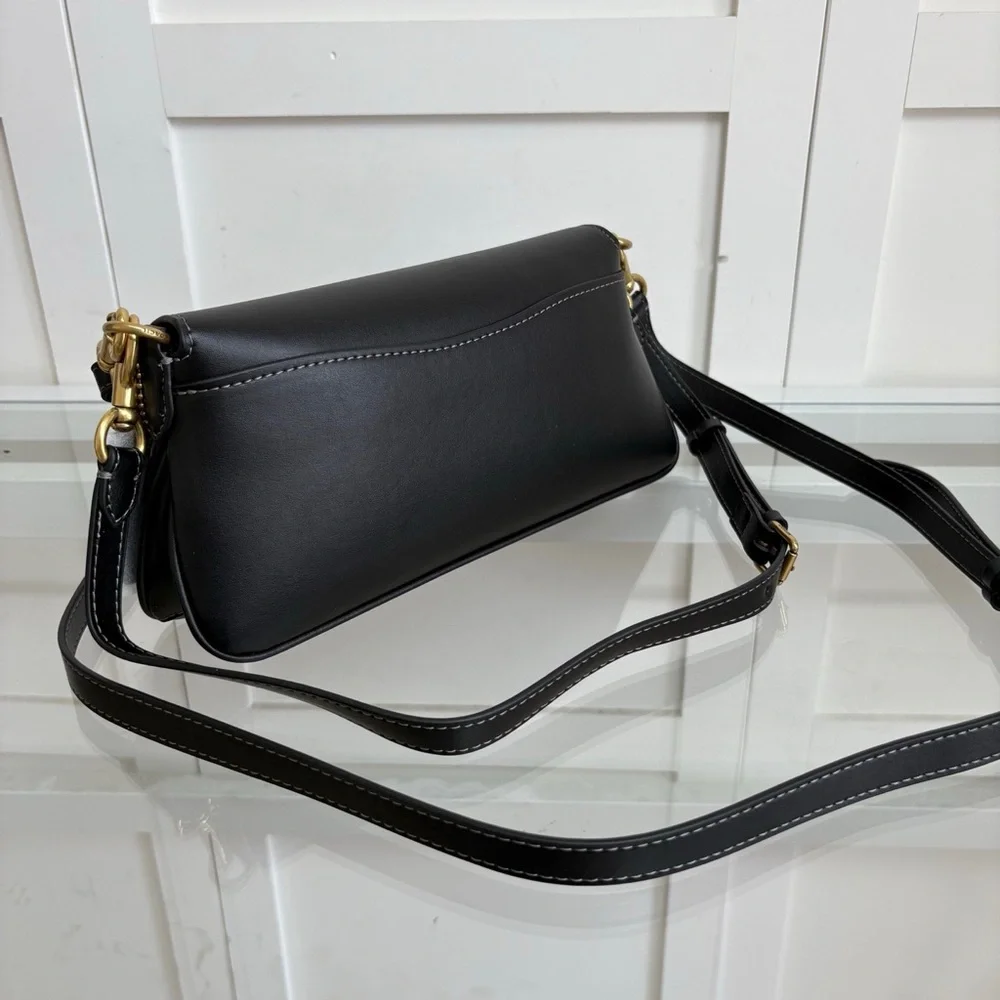 Coach Black Leather Mini Tabby Shoulder Bag - Picture 4 of 4